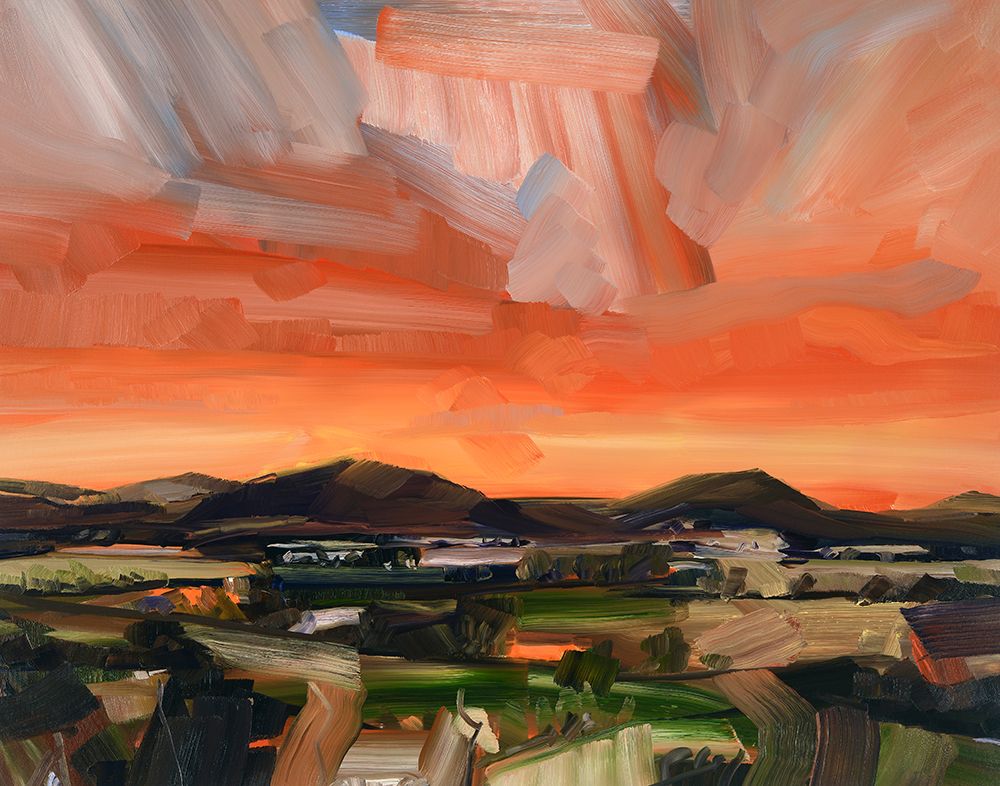 Early Evening Landscape art print by Simon Andrew for $57.95 CAD