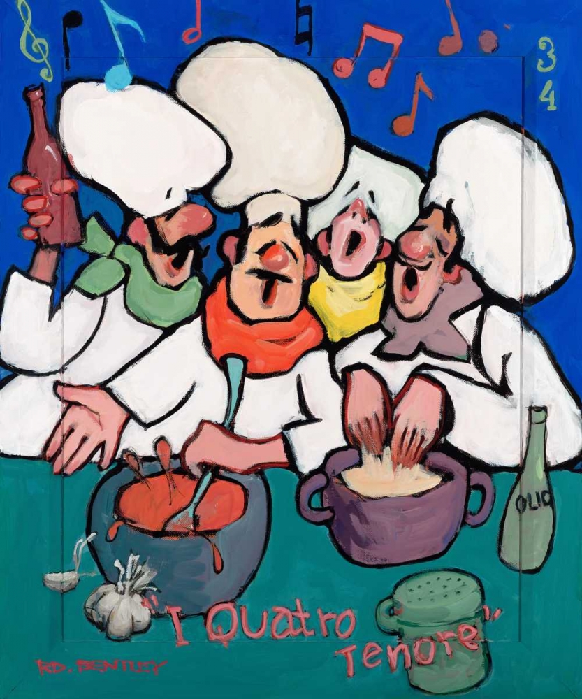 I Quatro Tenore art print by Robert Dewar Bentley for $57.95 CAD