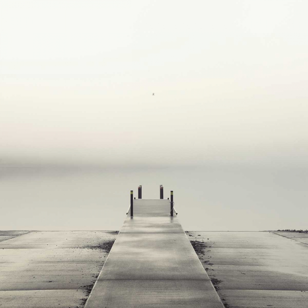 Pier and Seagull art print by Nicholas Bell for $57.95 CAD