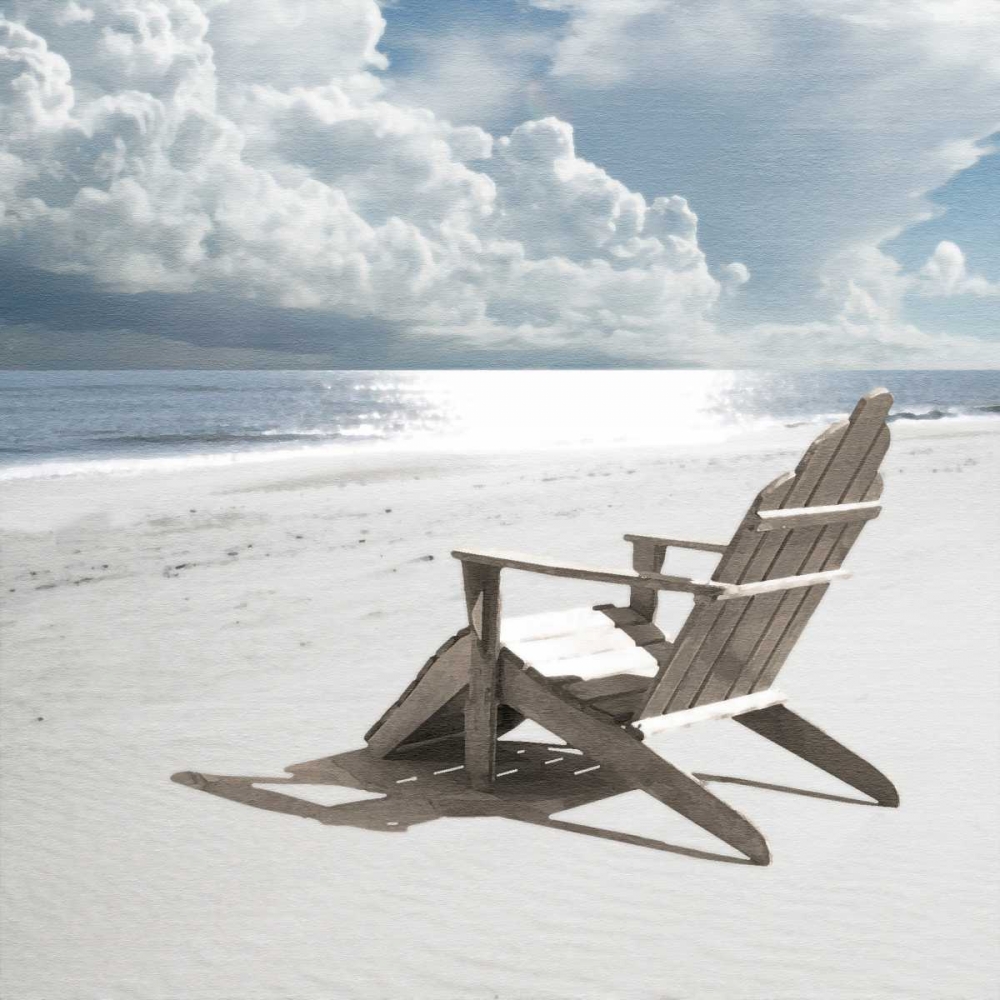 Solitary Beach Chair art print by Noah Bay for $57.95 CAD