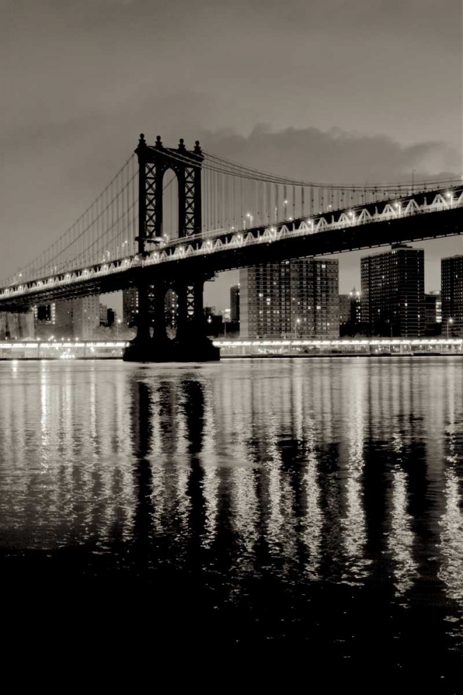 Manhattan Bridge at Night art print by Alan Blaustein for $57.95 CAD