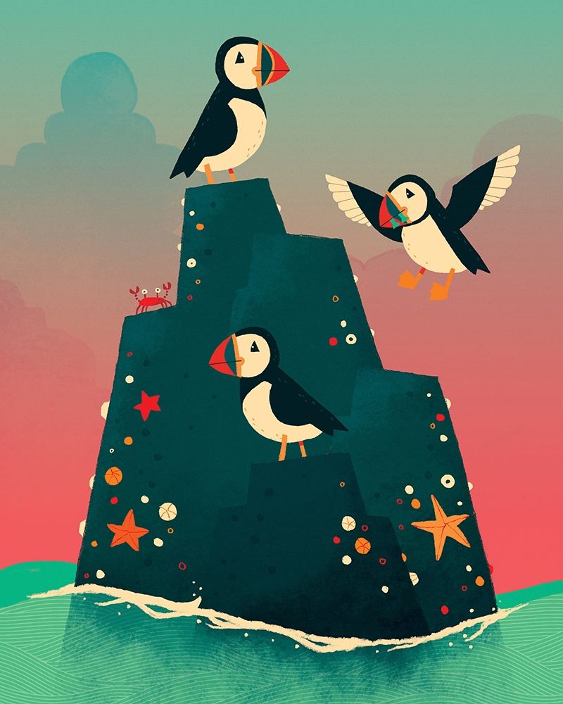 Puffin Rock art print by Michael Buxton for $57.95 CAD