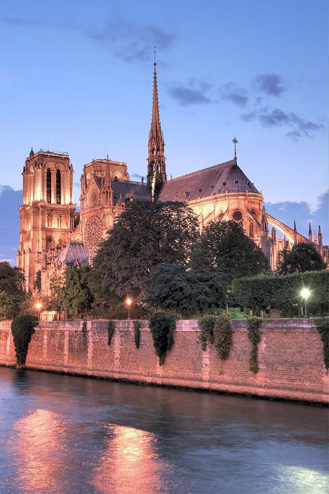 Notre Dame at Dusk art print by Alan Blaustein for $57.95 CAD