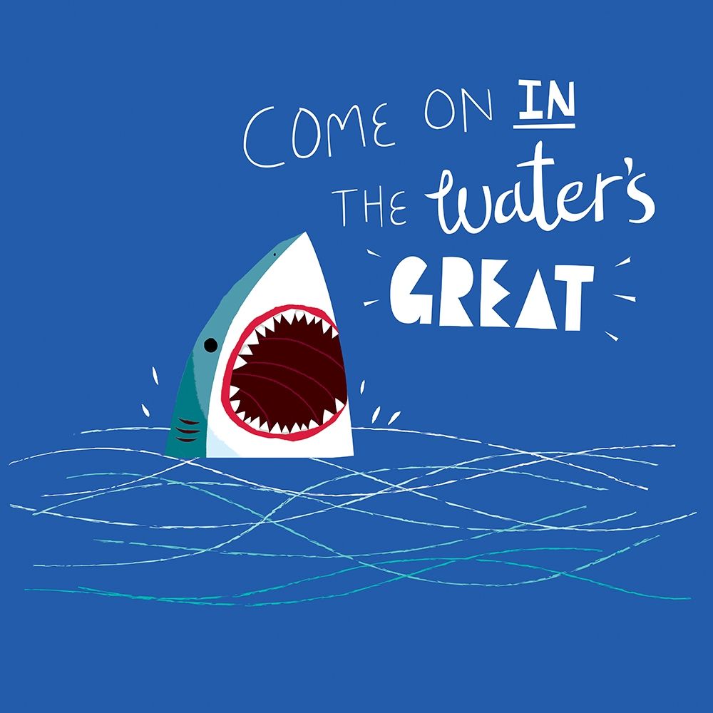 Great Advice Shark art print by Michael Buxton for $57.95 CAD