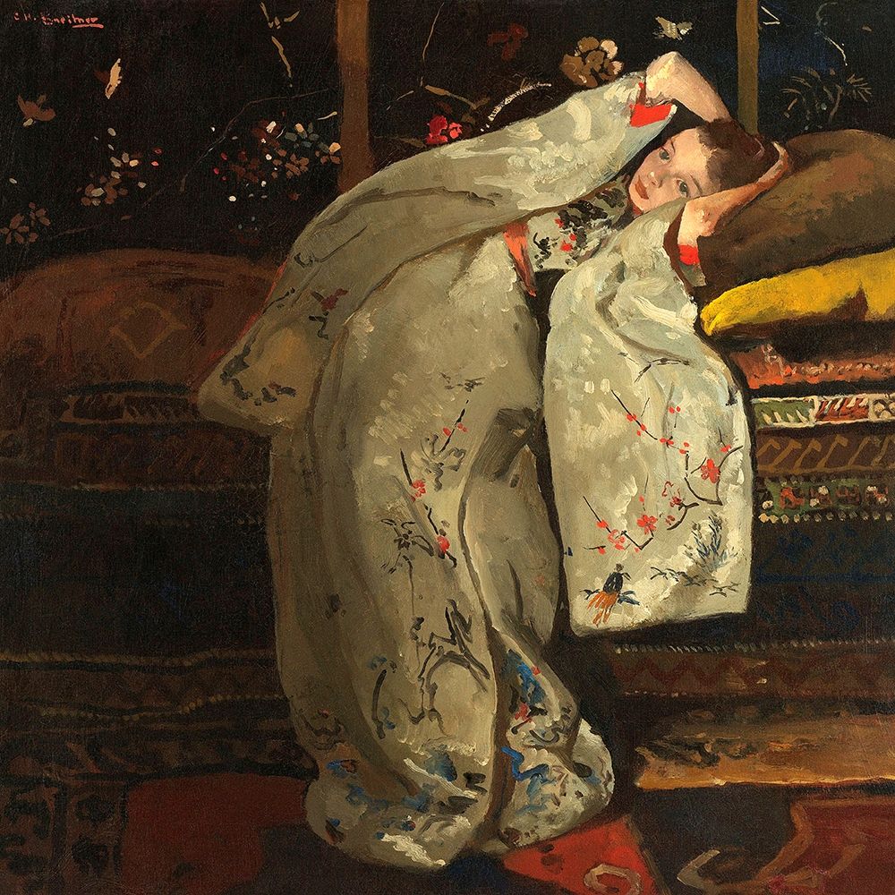Girl in a White Kimono, 1894 art print by George Hendrik Breitner for $57.95 CAD