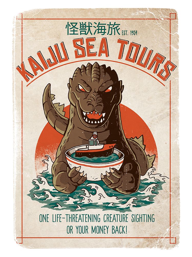 Kaiju Sea Tours art print by Michael Buxton for $57.95 CAD