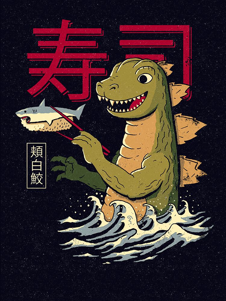 Monster Sushi art print by Michael Buxton for $57.95 CAD