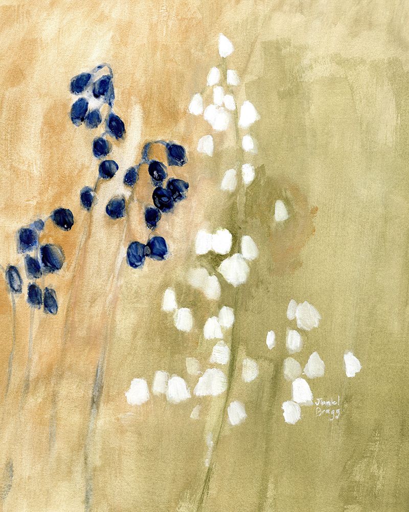 Floral with Bluebells and Snowdrops No. 1 art print by Janel Bragg for $57.95 CAD