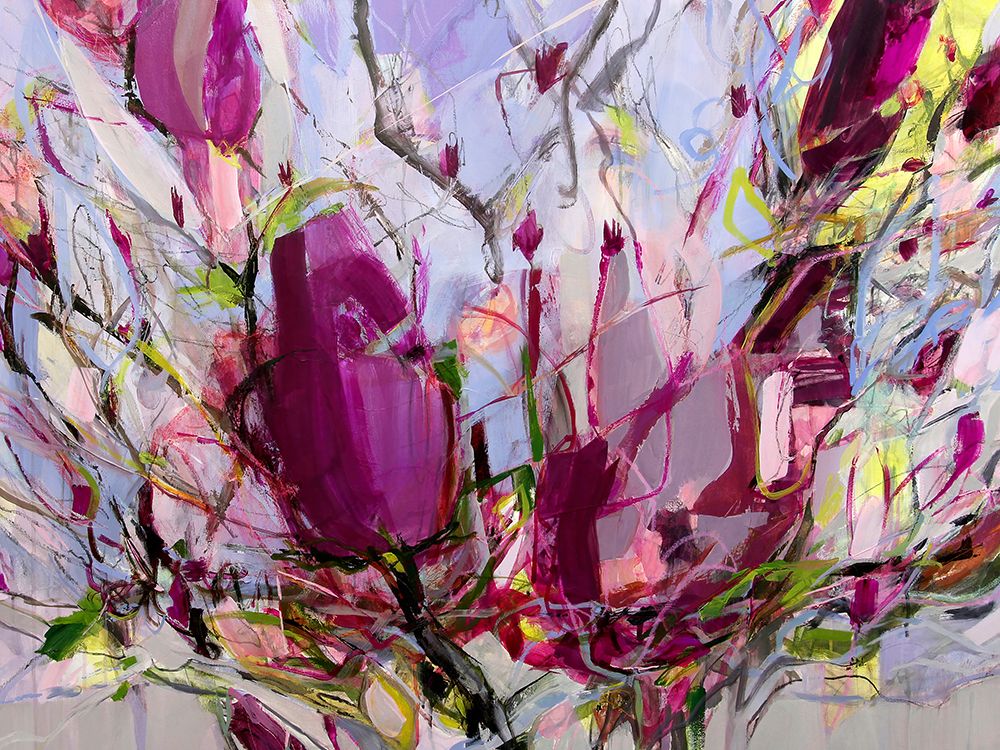 Magnolia Blossoms art print by Kati Bujna for $57.95 CAD