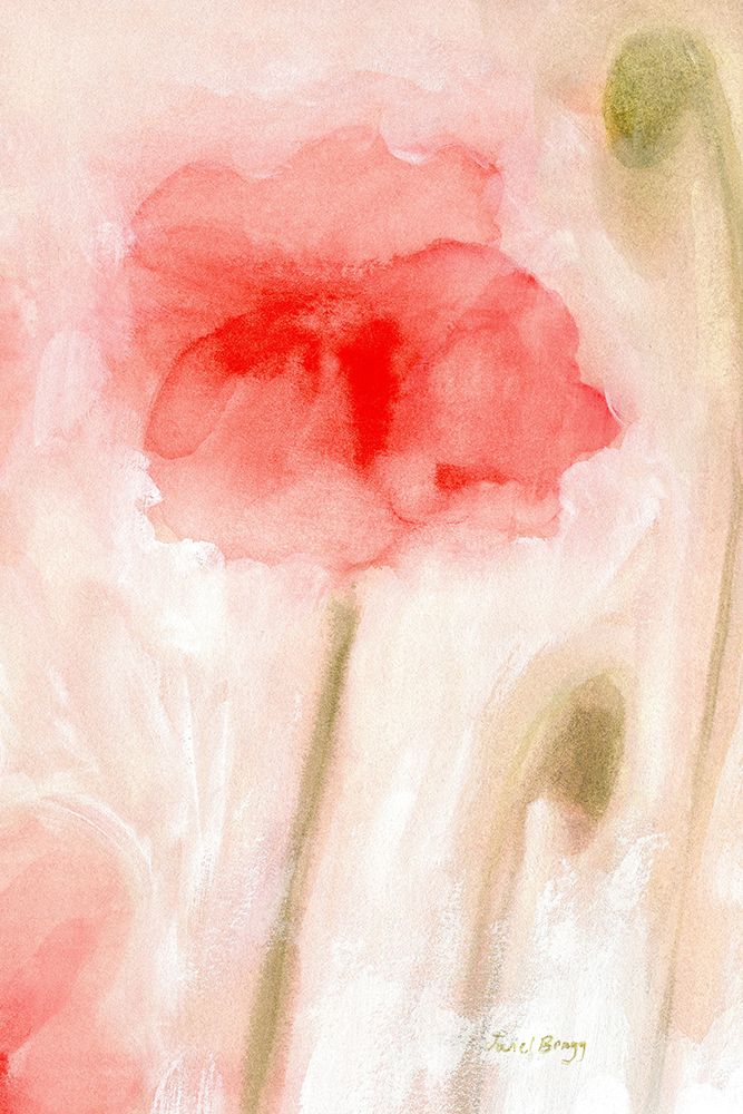 Floral Impression in Coral II art print by Janel Bragg for $57.95 CAD