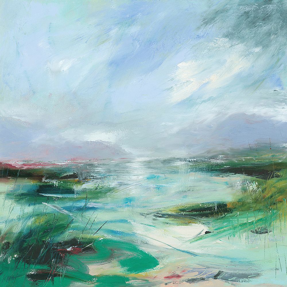 Hills on The Water art print by Lesley Birch for $57.95 CAD
