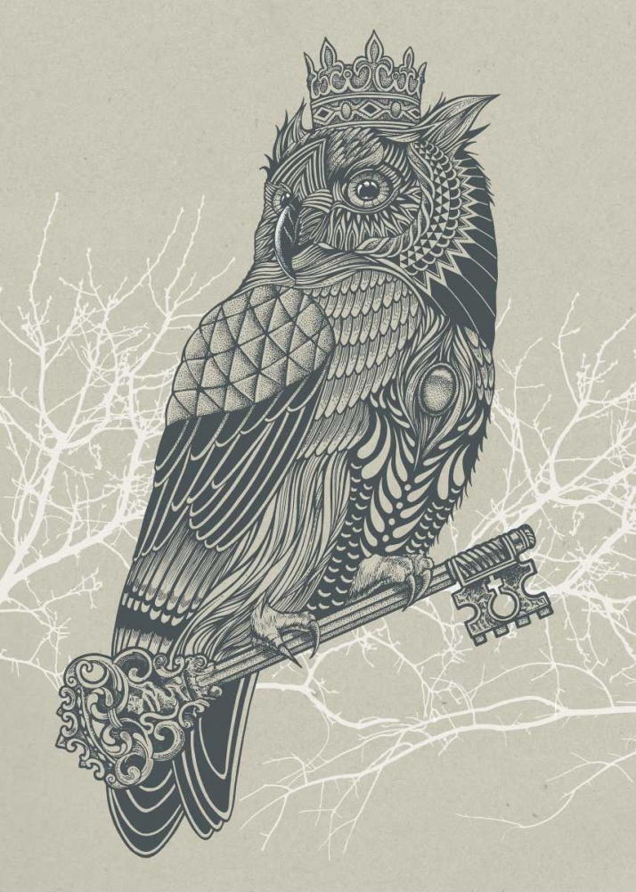 Owl King art print by Rachel Caldwell for $57.95 CAD