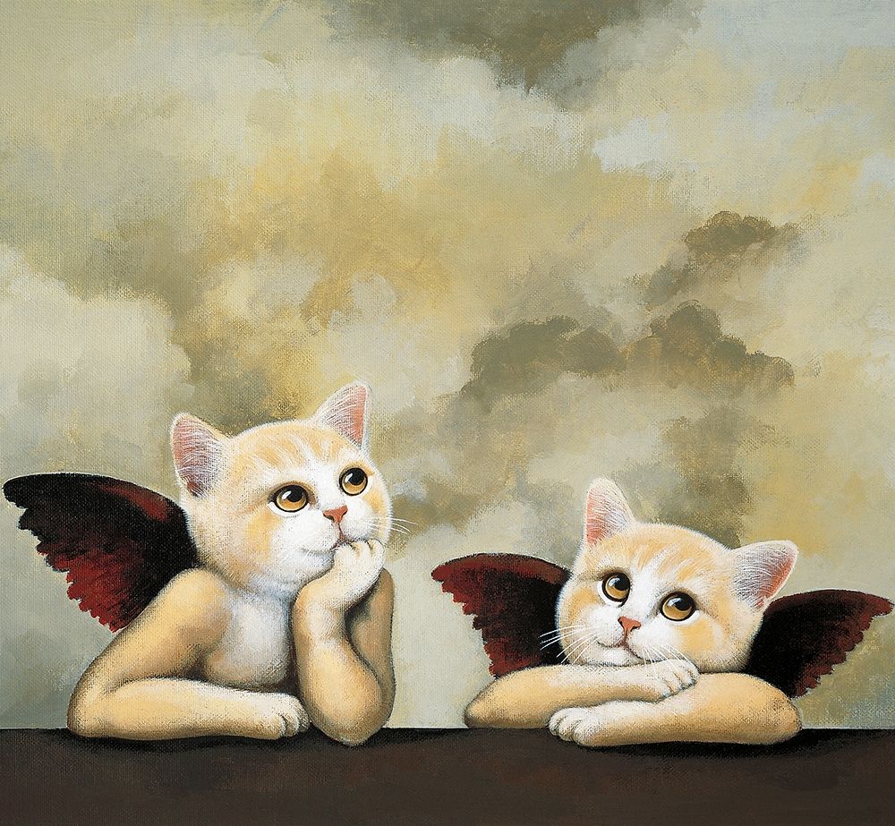 Raphael Cat art print by Inc. Chameleon Design for $57.95 CAD