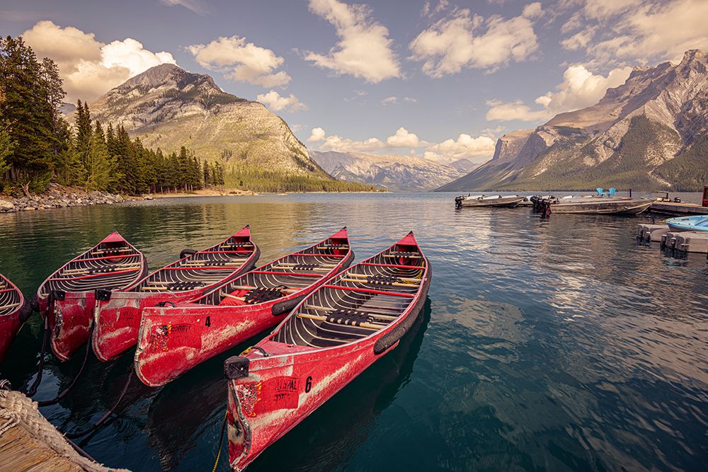 Red Canoes art print by Margaret Clavell for $57.95 CAD