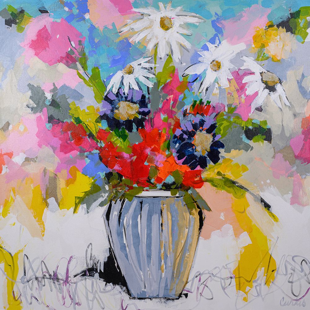 A Vibrant Floral No. 2 art print by Joan Curtis for $57.95 CAD