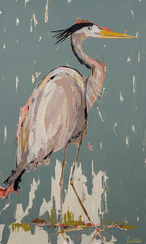 The Heron art print by Joan Curtis for $57.95 CAD