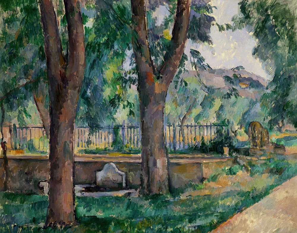 The Pool at Jas de Bouffan, 1885-86 art print by Paul Cezanne for $57.95 CAD