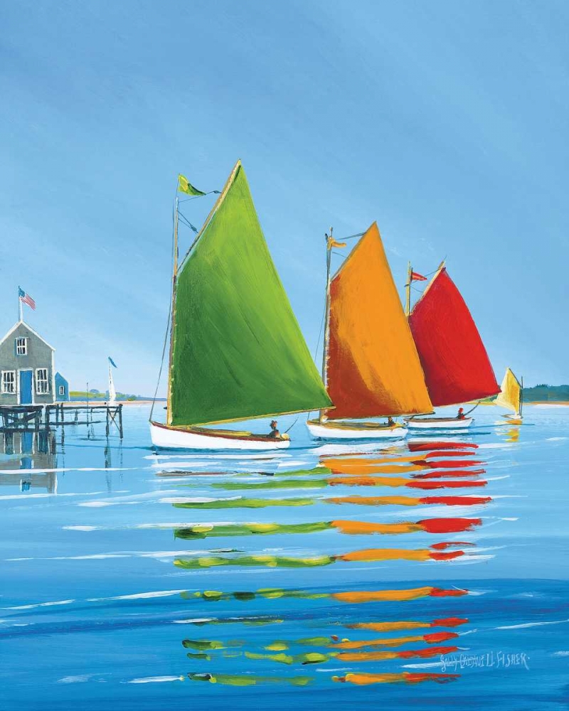 Cape Cod Sail art print by Sally Caldwell Fisher for $57.95 CAD