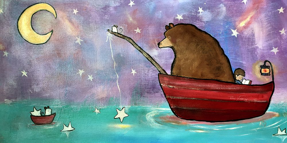 Bear Boat art print by Andrea Doss for $57.95 CAD