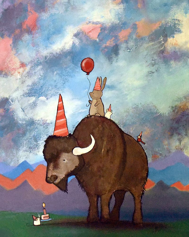 Buffalo Birthday art print by Andrea Doss for $57.95 CAD