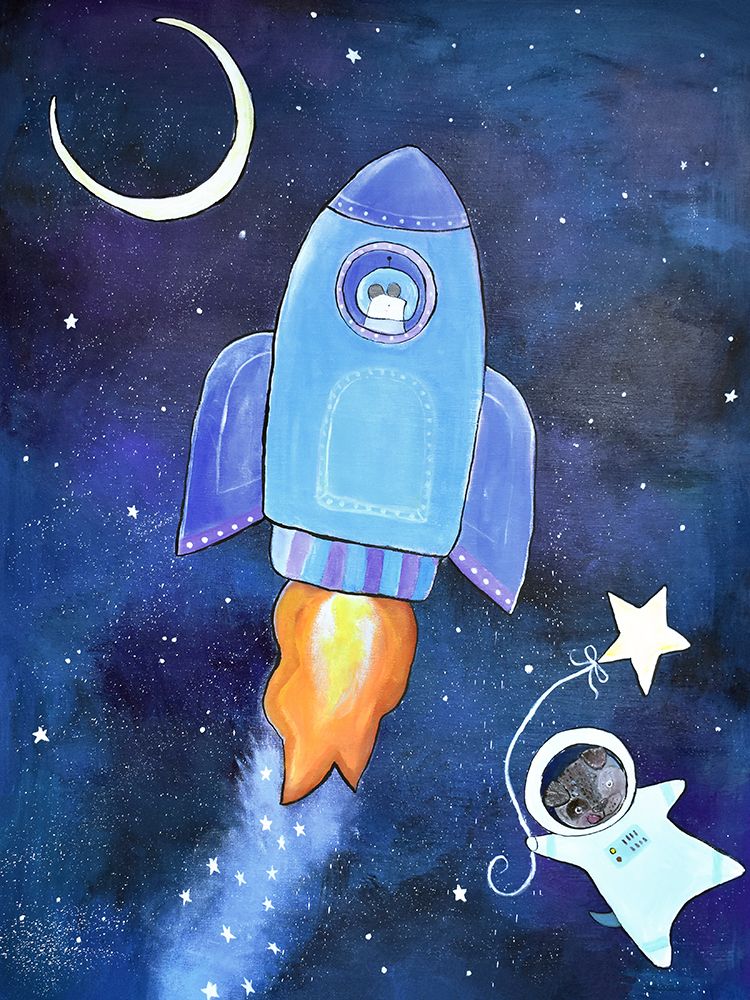 Outer Space Adventure art print by Andrea Doss for $57.95 CAD