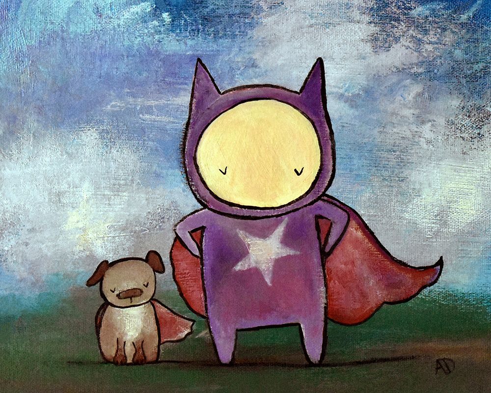 Superhero Friends art print by Andrea Doss for $57.95 CAD