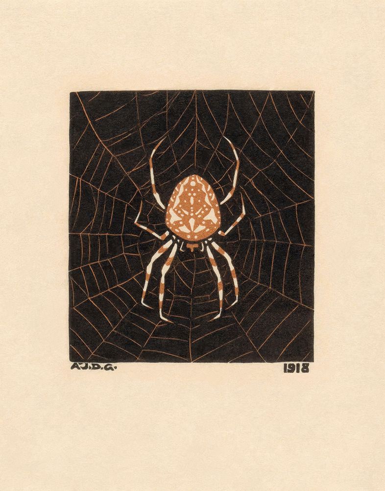 Spider in a Web, 1918 art print by Julie De Graag for $57.95 CAD