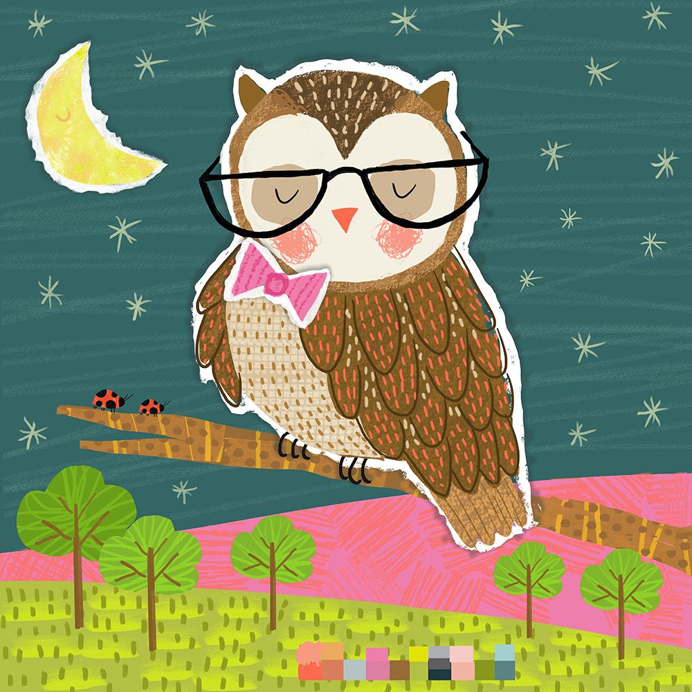 Observant Owl art print by Tina Finn for $57.95 CAD