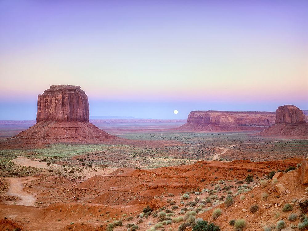 Moonrise Over Monument Valley art print by Dennis Frates for $57.95 CAD