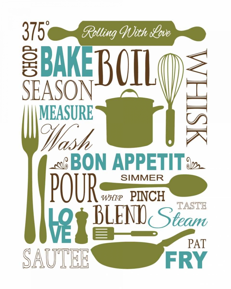 Culinary Love 1 art print by Leslie Fuqua for $57.95 CAD