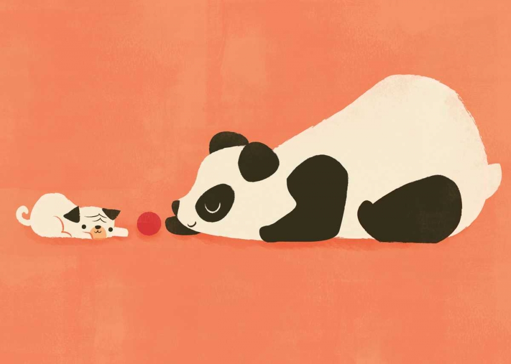 The Pug and The Panda art print by Jay Fleck for $57.95 CAD