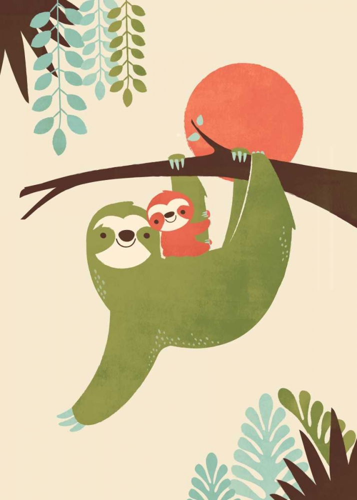 Mama Sloth art print by Jay Fleck for $57.95 CAD