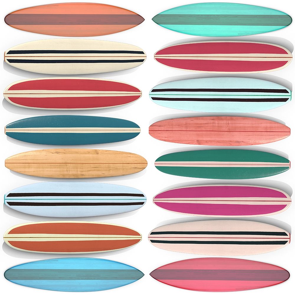 Surfboard Pattern art print by Edward M. Fielding for $57.95 CAD