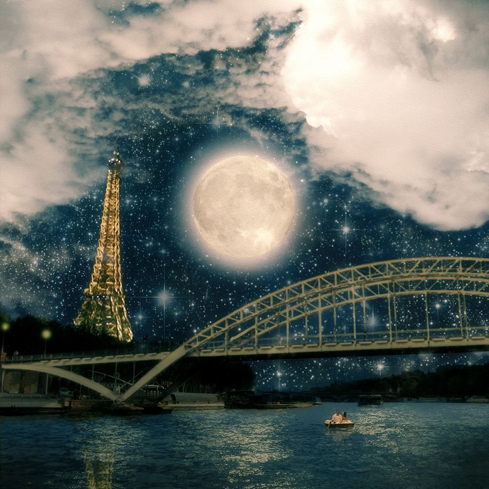 One Starry Night in Paris art print by Paula Belle Flores for $57.95 CAD