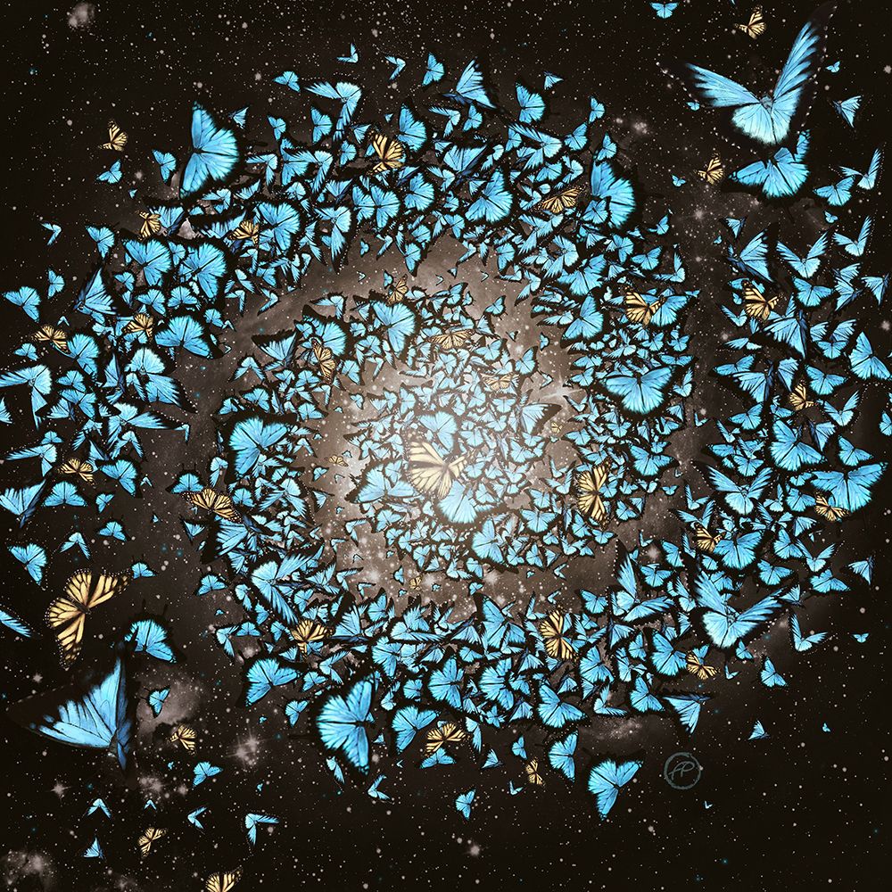 Butterfly Galaxy art print by Paula Belle Flores for $57.95 CAD