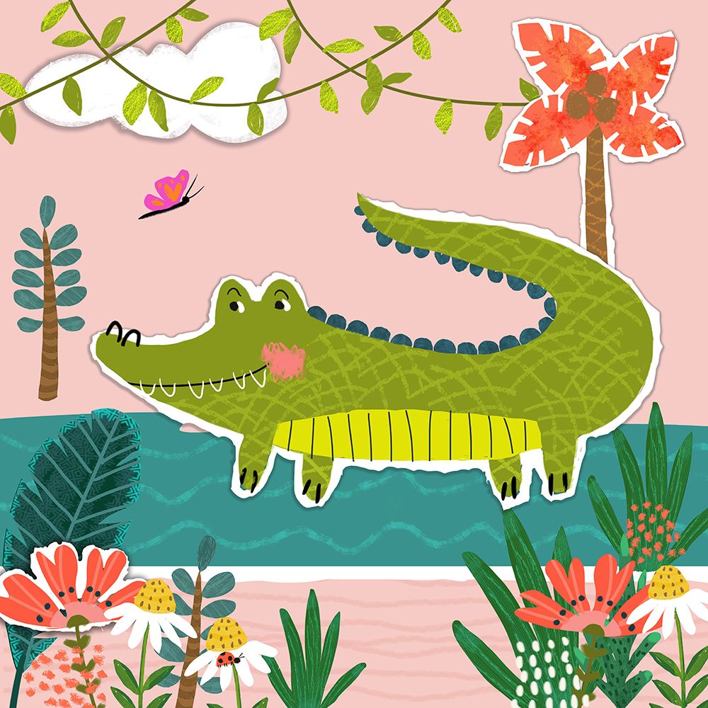 Amazing Alligator art print by Tina Finn for $57.95 CAD