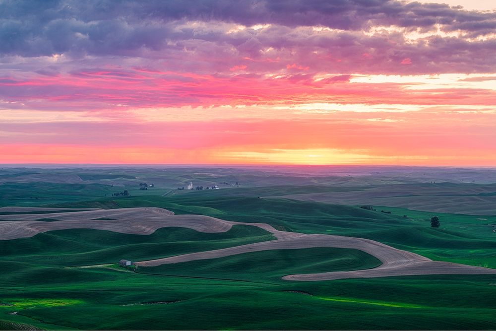 Palouse Sunset art print by Bruce Getty for $57.95 CAD