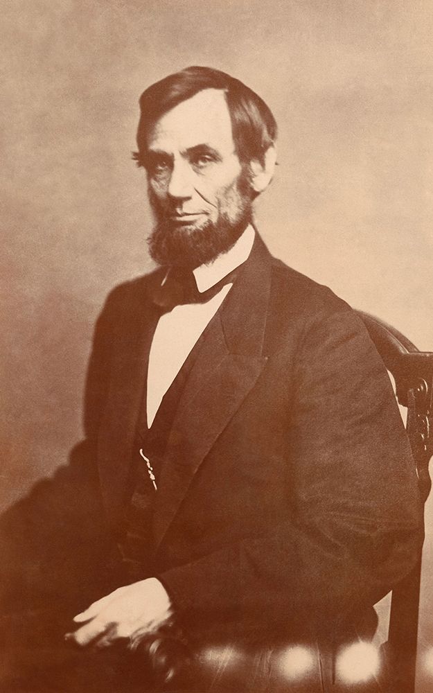 Abraham Lincoln, 1861 art print by Alexander Gardner for $57.95 CAD
