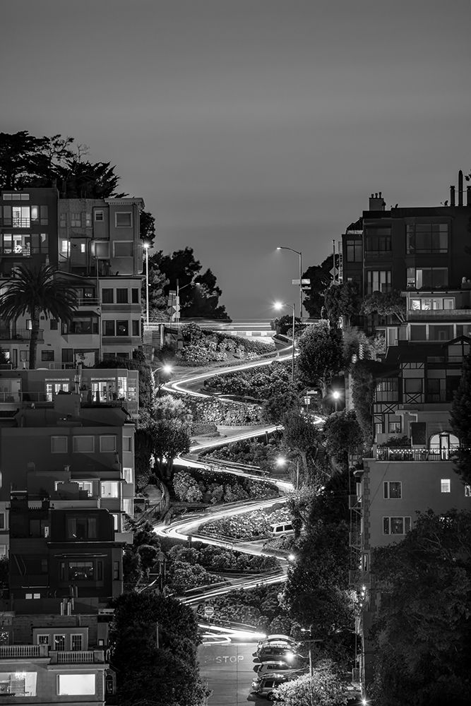 Lombard Street BW art print by Bruce Getty for $57.95 CAD