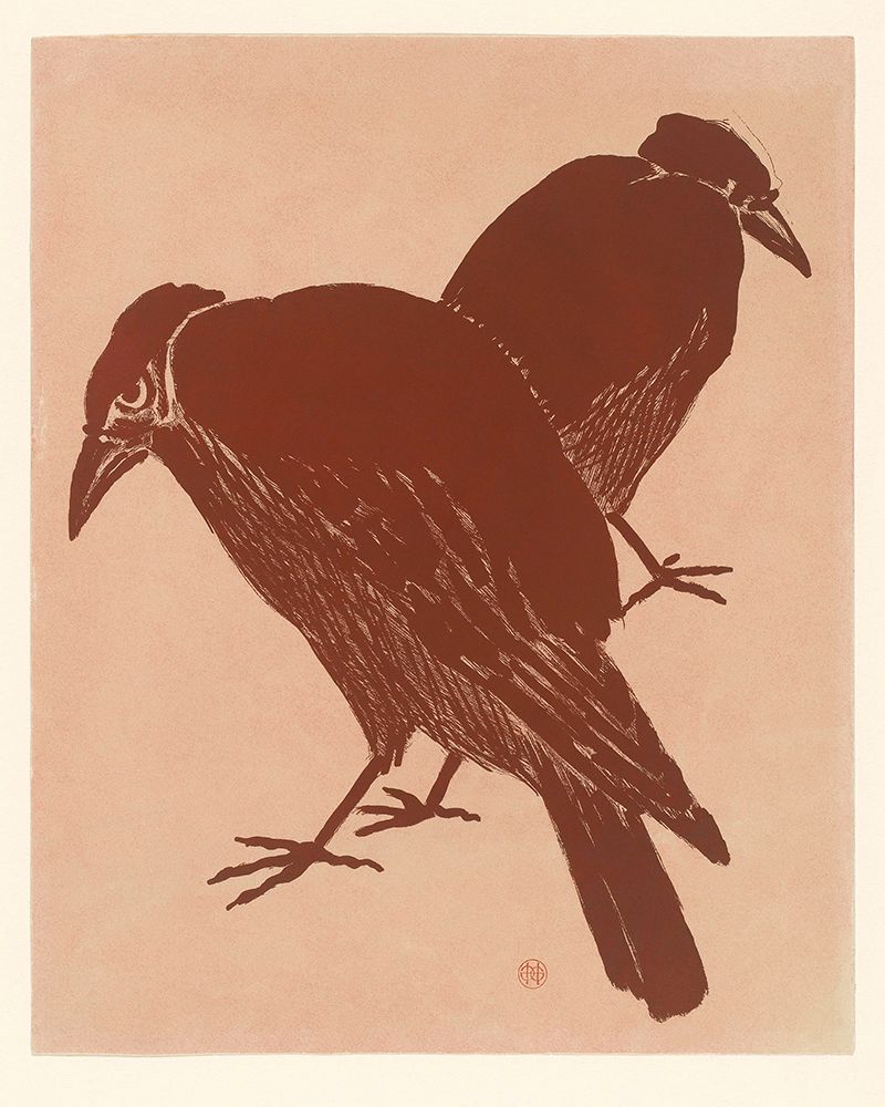 Two Crows, 1872-1897 art print by Henri Charles Guerard for $57.95 CAD