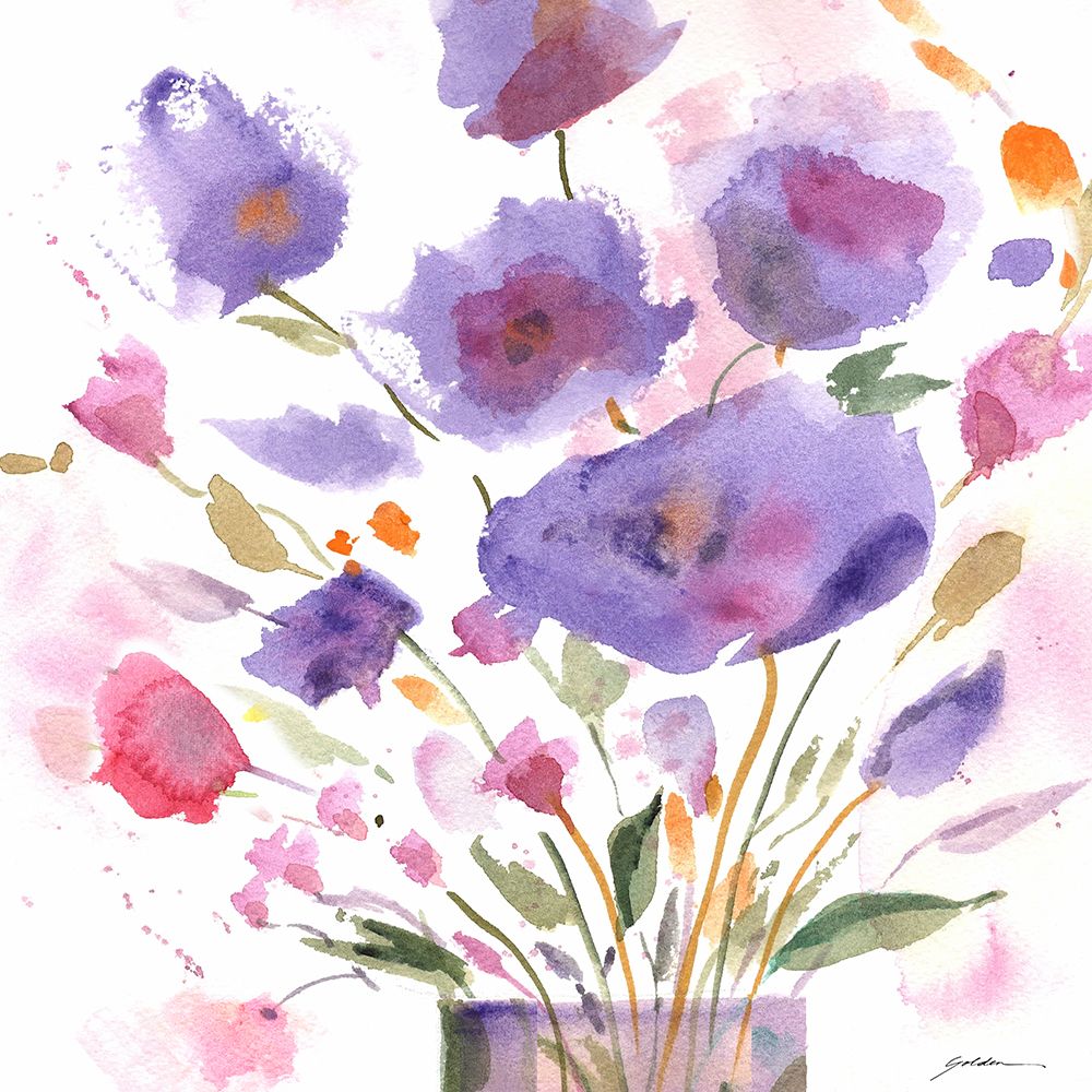 Purple Vase art print by Sheila Golden for $57.95 CAD
