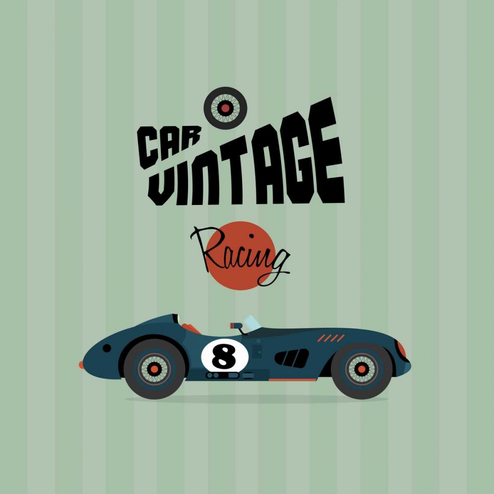 Vintage Racing 1 art print by GraphINC Studio for $57.95 CAD