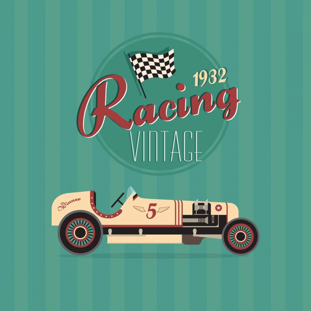 Vintage Racing 2 art print by GraphINC Studio for $57.95 CAD
