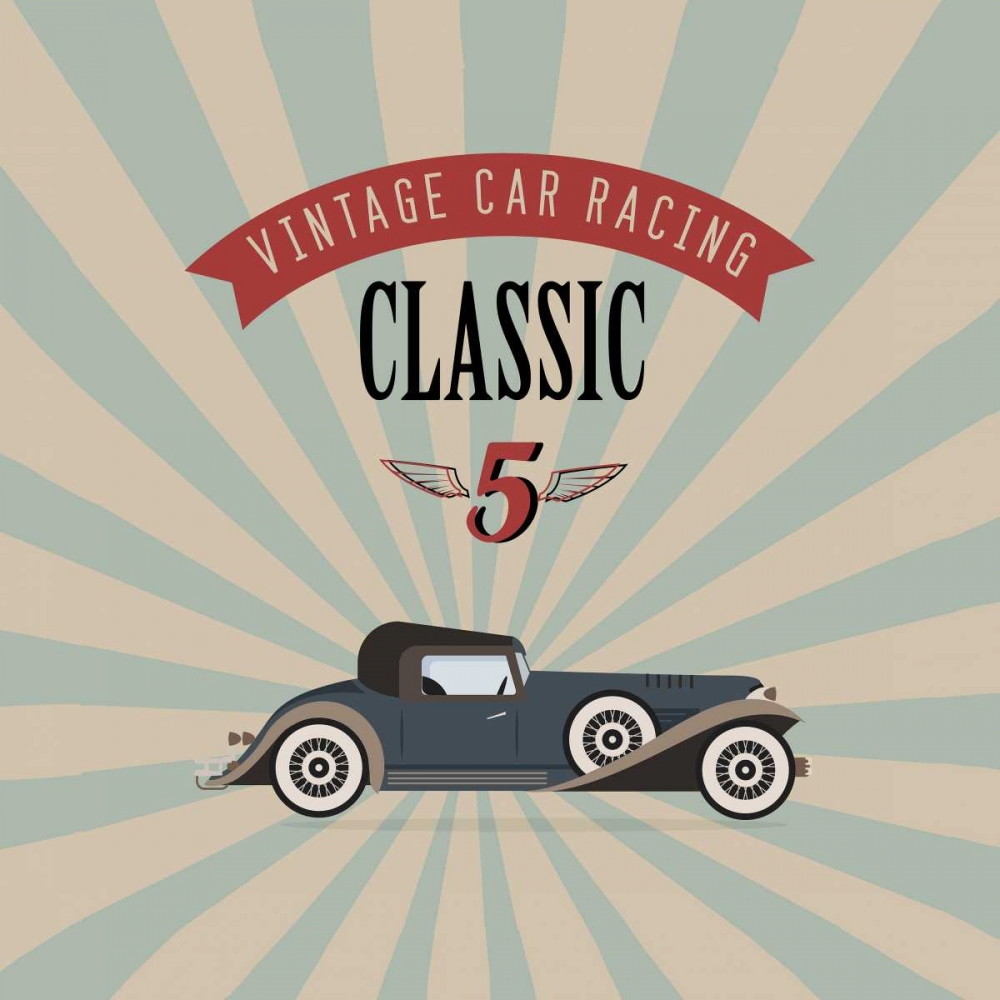 Vintage Racing 4 art print by GraphINC Studio for $57.95 CAD