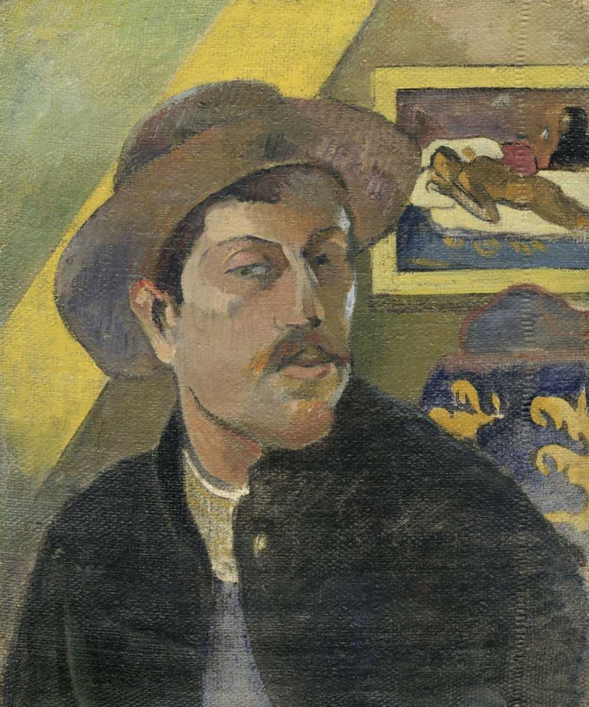 Self Portrait with a Hat art print by Paul Gauguin for $57.95 CAD