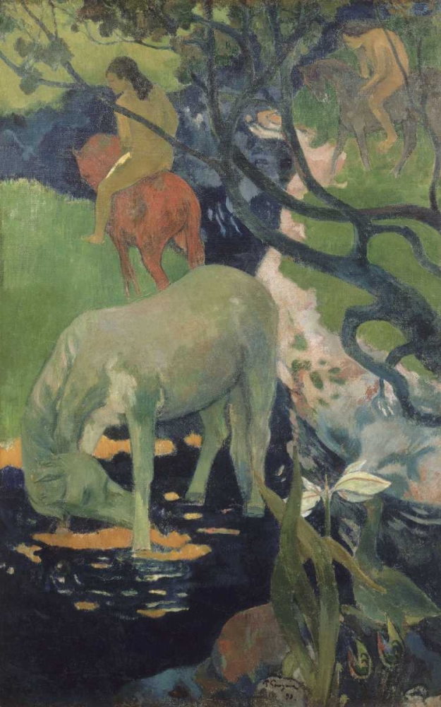 The White Horse art print by Paul Gauguin for $57.95 CAD