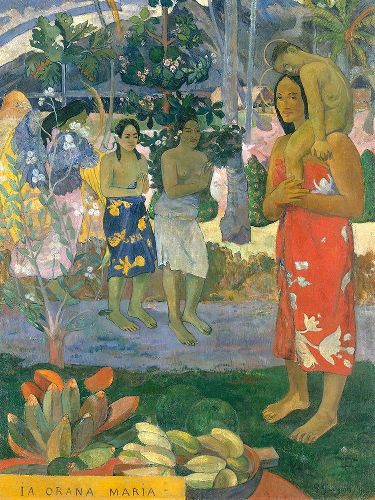 la Orana Maria (Hail Mary) art print by Paul Gauguin for $57.95 CAD