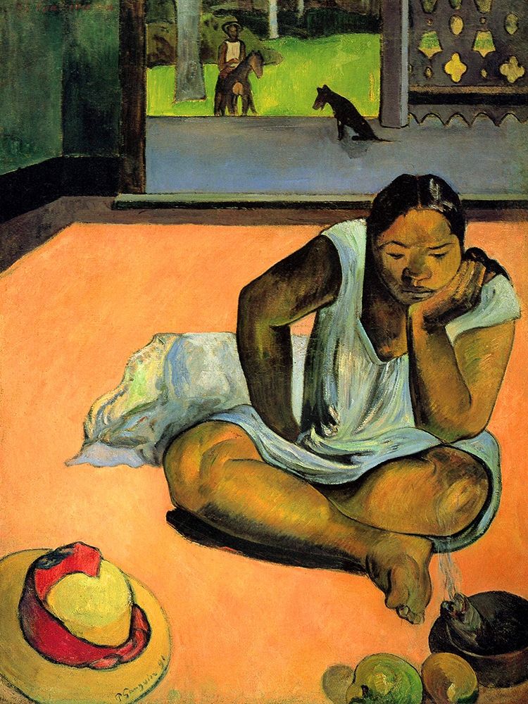 La Boudeuse (Te Faaturuma) art print by Paul Gauguin for $57.95 CAD