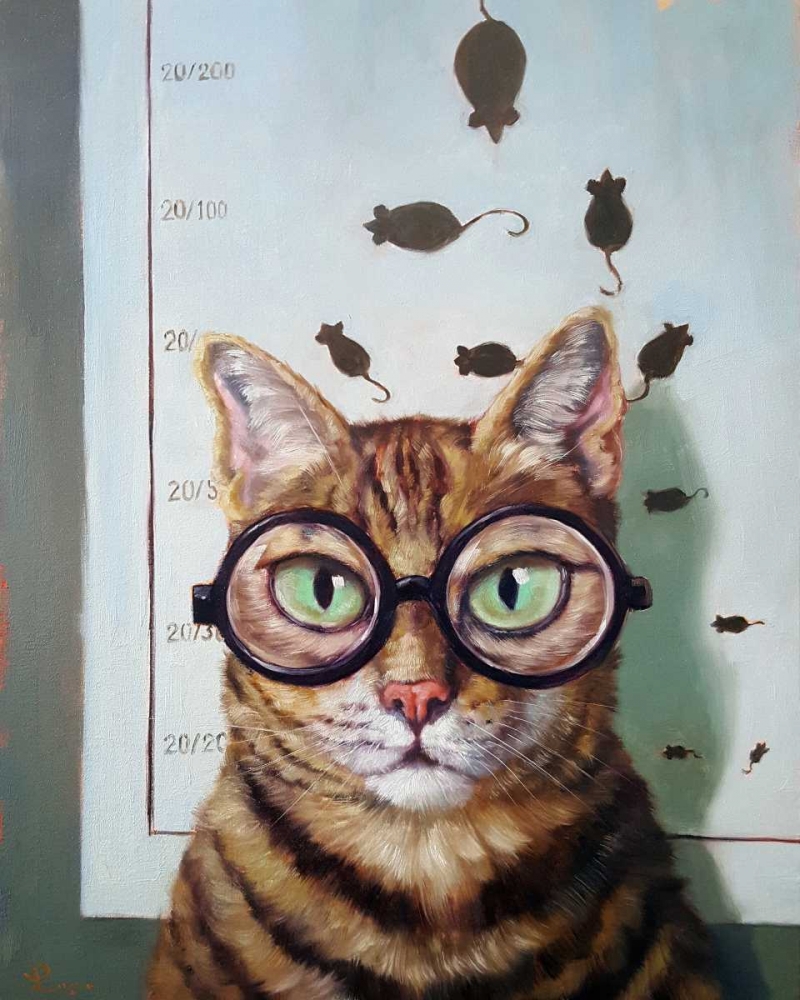 Feline Cat Exam art print by Lucia Heffernan for $57.95 CAD