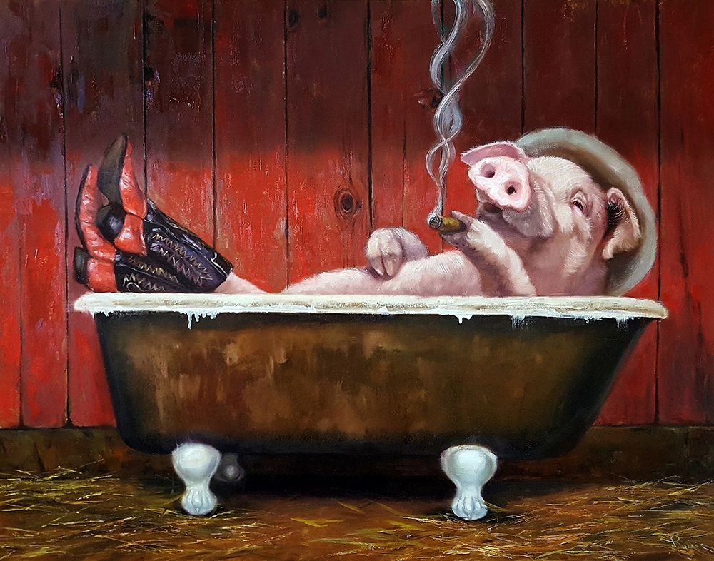 Hog Heaven art print by Lucia Heffernan for $57.95 CAD